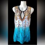 Alberto Makali  Leopard and Blue Gradient Tank Top Photo 1