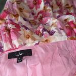 Lulus NWT Flourishing Favorite Floral Ruched Maxi Skirt Large IVORY/ PINK PURPLE Photo 8