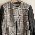 Jenni Kayne  Plaid Wool and Leather Moto Jacket Photo 3