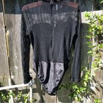 Love j BLACK Velvet and Mesh BODYSUIT 🖤 L Photo 3