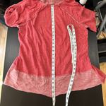 Free People  BEACH Cowl Neck Two Tone Tunic Top Long Sleeve - Medium Photo 7