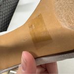 Lulu Townsend  Silver Sparkle Sling Back Heels Womens 8 Peep Toe Wedding Shoes Photo 13