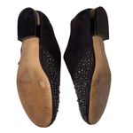 Rara Avis Studded Suede Lip Kiss Buckle Dance Shoe Loafer Black Size 6M EUC Photo 4