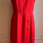 Jessica Howard Vintage Red Sleeveless Midi Dress Photo 0