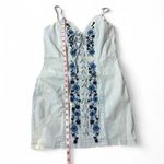 36.5 Floral Embroidered Lace Up‎ Mini Dress Photo 15