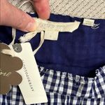 Anthropologie NWT  FOREVER THAT GIRL PUFF SLEEVE MINI DRESS BLUE GINGHAM LARGE Photo 5
