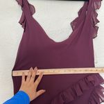 House Of CB  ARIELA‎ MULBERRY RUFFLE MAXI DRESS wine size XL NWOT Photo 7