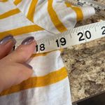 Old Navy size, large, short sleeve, yellow, and white striped top Photo 4