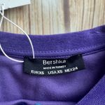 Bershka Women's Long Sleeves Fresh Vibes Purple Velvet Bodycon Dress Size XS Photo 8