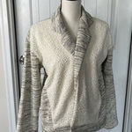 Anthropologie  open front‎ fleece lounge athleisure jacket size medium Photo 0