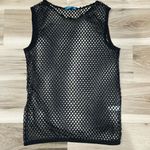 Angel Cola Mesh Knit Tank Top Shimmer Y2K Women’s Medium Black Photo 3