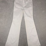 Spanx Jeans Every Wear Flare Women's L High Rise Slim White Pull On 20349r Photo 0