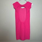Two Hearts bright pink body con dress with open back size M/L Size M Photo 4