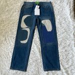Free People Sandrine Rose by Free Peaople Harem Patch Jeans Medium wash size 26 Photo 1