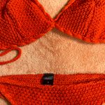 Frederick's of Hollywood RED KNIT TIE BIKINI  Photo 2