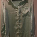 Nasty Gal Turquoise Collard Shirt Photo 0