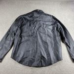 Bikers Dream Apparel Womens Moto Shacket 4XL Black Leather Button Down Size undefined Photo 3