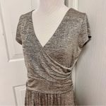 Anthropologie Maeve Tamara Silver Wrap Dress Photo 2