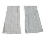 PacSun  Low Rise Cargo Ribbed Denim Flare Light Blue Jeans Pockets Size 26 NEW Photo 2