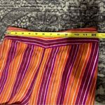 Anthropologie Lilka Women’s Size XS Orange Magenta Striped Paisley Print Hem Pull On Pants Photo 4