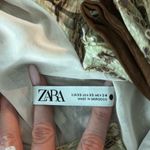 ZARA  Women's V-Neck Ruffle Animal Print Dress Photo 4