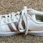 Adidas Rose gold and white  tennis shoes Photo 0