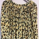 Vintage Maxi Skirt L Cheetah Print Pull On Boho Floral Hippie Rayon Brown Size L Photo 1