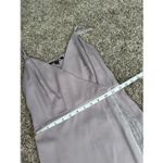 Gianni Bini NWT Fringe Wrap Midi Prima Dress Pebble Purple Flapper Nightlife S Photo 9