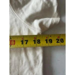 Ann Taylor Women's  Factory White Ruffle‎ Sleeve T-Shirt Size M Cute! Photo 6