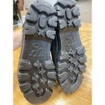 Paul Green Joaquin Genuine Shearling Women's 7 Black Leather Combat Boots B50 Photo 5