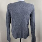 Pendleton Women’s Sz XL Fit M/L Gray Cable Knit Sweater Merino Wool Long Sleeve Photo 3