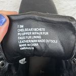 Esprit  Faux Leather Fur Lined Lace Up Chelsea Boots Black Size 7.5 Photo 6