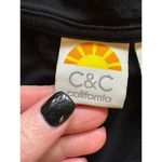 C&C California  Dress Womens Extra Small Black Short Sleeve Scoop Neck‎ Tee Maxi Photo 8