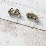 Vintage Stud Earrings For Pierced Ears Cream, Black, Clear Gem Black Photo 6