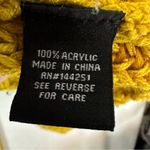 Moon & Madison Cable Knit Cardigan Womans Size XS Mustard Yellow Photo 4