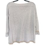 Lilly Pulitzer Charla Heather Gray Bell Sleeve Knit Sweater with Gold Hem 000800 Photo 2