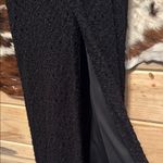 Alex Evenings  Black Textured Maxi Dress Size 4 Photo 6