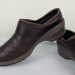 Merrell  Valetta Brown Leather PRO Slide Work Shoes Clogs Sz 7 Photo 4