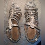 Tory Burch  Charlene Lizard Print Snakeskin Sandal Heel 6 fall open toe formal Photo 1