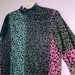 Vilagallo EU 40 US 8 Lola Shirt in Pongo Print Blouse Animal Print Multicolor Blue Photo 1
