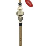 NWT Bingham Silver Tone and Genuine Leather Women's Watch Silver Photo 4