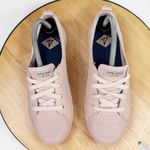 Sperry  Crest Vibe Perforated Leather Lace Up Sneakers Blush Pink 8 Photo 3