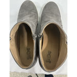 Brash Womans 12 Taupe Faux Suede Zip Hidden Wedge Sneaker Bootie Photo 5