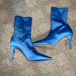 Light Blue Sock Heels Size 7.5 Photo 0