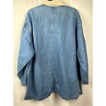 Women’s Casey Coleman Kitty Cat Jean Shacket Size 2X Blue Photo 3