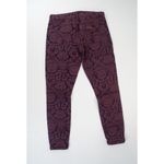 Banana Republic  L’Wren Scott Purple Stretch Brocade Skinny Jeans‎ Size 27 Velvet Photo 2