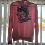 Sanrio NWT Hello Kitty Hoodie Pink Medium β Lightweight Pullover Photo 0
