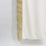 Anthropologie Haney Petra One Shoulder Metallic Gold Mesh Paneled Ponte Ivory Gown Maxi Dress Photo 9