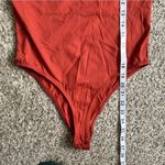 🦋 Glo Fashion London Burnt Orange High Neck Bodysuit Francesca’s Medium Photo 5