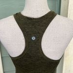 Lululemon  Women’s Swiftly Tank, Heathered Green With Floral Pattern 4 Photo 3